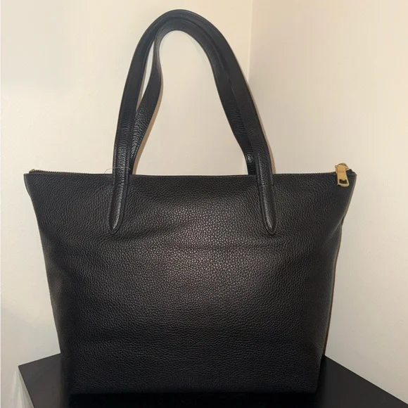 Coach Black Pebbled Leather Tote - Picture 2 of 4